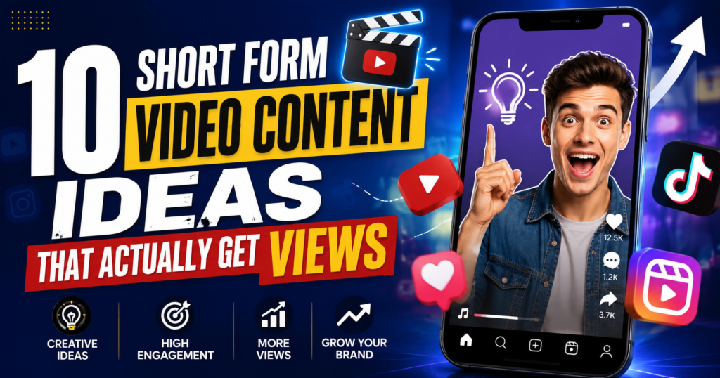 10 Short Form Video Content Ideas That Actually Get Views